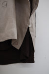 SAMUEL GUI YANG 25 Spring/Summer Oatmeal Janet Top SGY-SS25ATP18-1-1-OAT